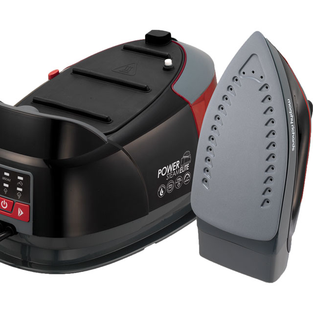 Image of Morphy Richards Power Steam Elite With AutoClean 332013 Pressurised Steam Generator Iron - Black / Red